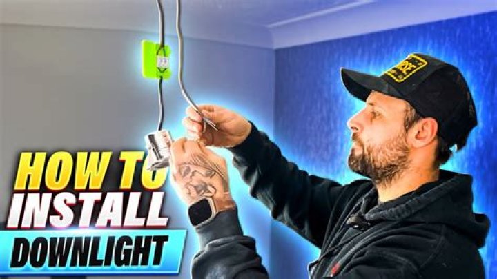 Can I fit downlights myself?