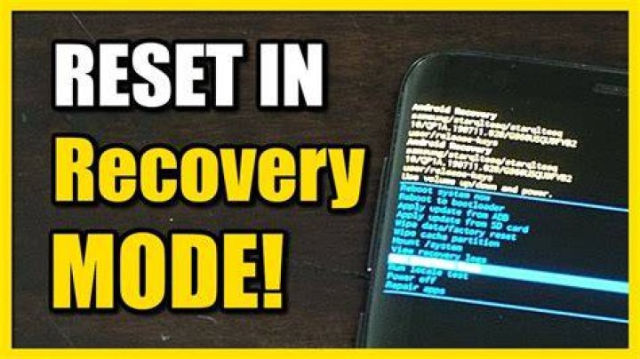 How do I factory reset my Android phone in recovery mode?