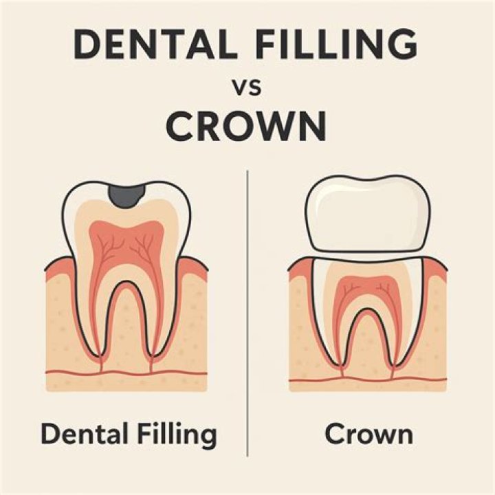 Is a crown more painful than a filling?