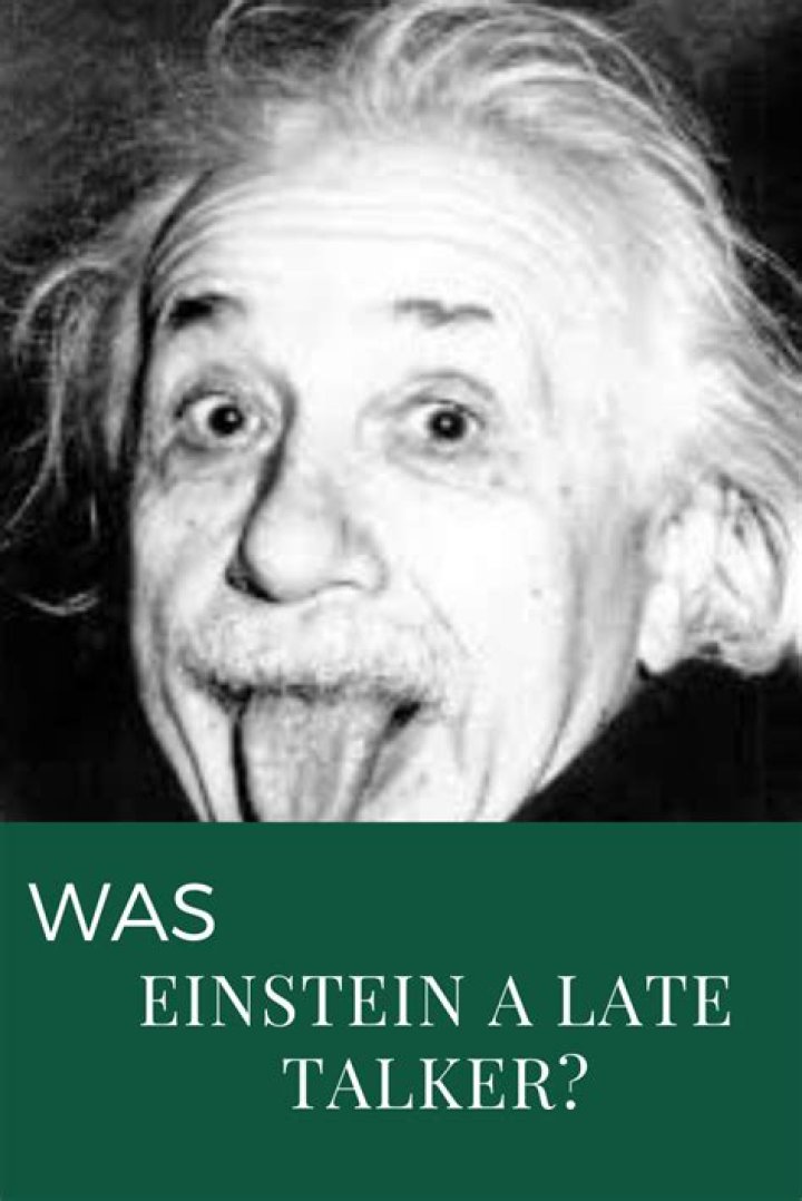 Was Einstein a late-talker?