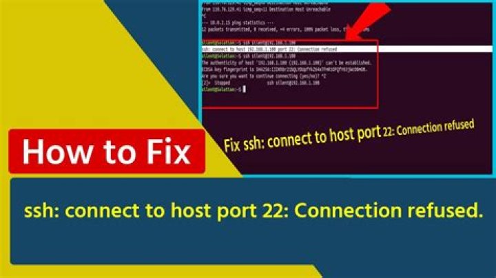 Why am I getting a port 22 connection refused error?